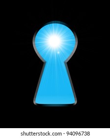 Sunlight from the keyhole