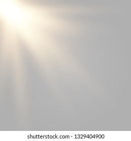 Sunlight lens flare light effect. Bright beautiful star. Vector illustration EPS10