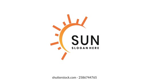 Sunlight logo icon vector design template