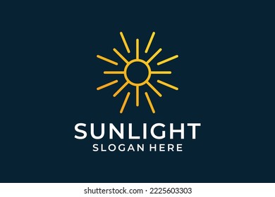 Sunlight luxury elegant abstract logo design