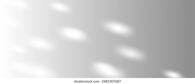 Sunlight on a gray wall, sunbeams in the room, sunny day scene for presentation, png. Sunbeams on a transparent background.	