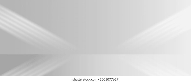 Sunlight on a gray wall, sunbeams in the room, sunny day scene for presentation, png. Sunbeams on a transparent background.	