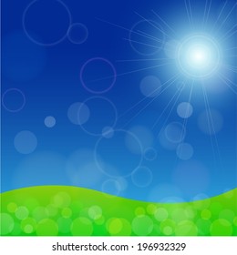 Sunlight On The Sky Landscape