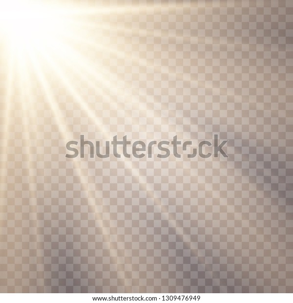 透明な背景に日光 グローライトエフェクト 星の点滅したシークイン 透明な背景に日差し レンズが輝きます ベクター透明な太陽 の特殊なレンズフレアライトエフェクト ベクター画像 のベクター画像素材 ロイヤリティフリー