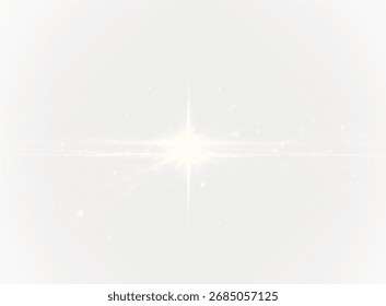 Sunlight PNG Sparkle Effect Light Abstract Background.