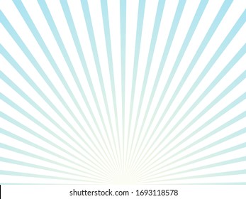 Fondo de ráfaga de color azul y blanco. Papel pintado de rayos solares. Fondo retro brillante. Ilustración vectorial de afiches antiguos