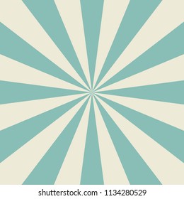 Sunlight retro faded background. faded blue and beige color burst background. Fantasy Vector illustration. Magic Sun beam ray pattern background. Old paper. starburst wallpaper