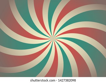 Sunlight retro horizontal background. blue and red color burst background. Vector circus illustration. Sun beam ray background. Old paper. vintage circus poster
