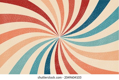 Sunlight retro horizontal background circus sunbeam background. Vector illustration