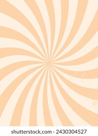 Sunlight retro horizontal background. Pale yellow and beige color burst background. Sun beam ray background. Old speckled paper with particles of debris. vintage