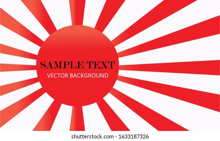 Sunlight retro wide horizontal background Celebration Vector illustration.