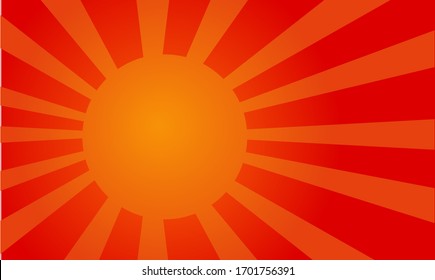 Ilustración del vector de la celebración horizontal de fondo retro de luz solar.