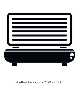 Sunlight solarium icon simple vector. Spa salon. Machine ultraviolet