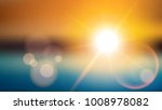 Sunlight Special Effect Lens Flare. Blurred Shining Background. EPS10 Vector