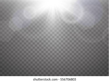 Sunlight special lens flare light effect. Abstract Shining Background. Vector illustration