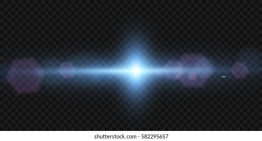 Sunlight, special lens flare, light effect. Sun flash with rays and spotlight. illustration.