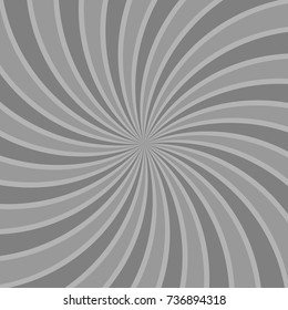 Sunlight  spiral background. grey color burst background. Fantasy Vector illustration. Magic Sun beam ray sunburst pattern background. Retro monochrome backdrop.