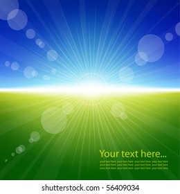 Sunlight summer background