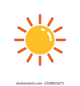 Sunlight summer sun icon sunshine illustration 