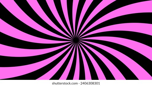 Sunlight swirl rays background. spiral burst wallpaper. Vector illustration. Sun beam ray sunburst poster. Retro circus or carnival placard