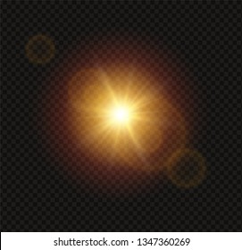 Sunlight a translucent special design of the light effect.Isolated sunlight transparent background. Vector blur in the light of radiance.