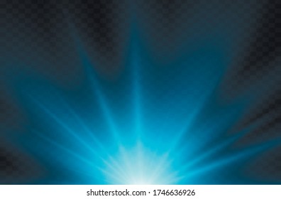 Sunlight a translucent special design of the light effect. Vector blur in the light of radiance. Isolated sunlight transparent background. Element of decor. Horizontal rays of light.