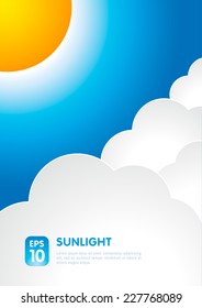 sunlight vector background