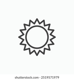 Sunlinesimple icon in line style.