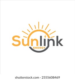 The Sunlink Energy logo symbolizes renewable energy with a sleek, solar-inspired design. It reflects eco-friendliness, innovation, and a commitment to sustainable energy solutions.