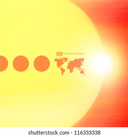 Sunny abstract background. Solar energy concept