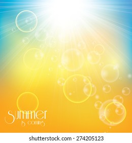 Sunny abstract sun ray background 