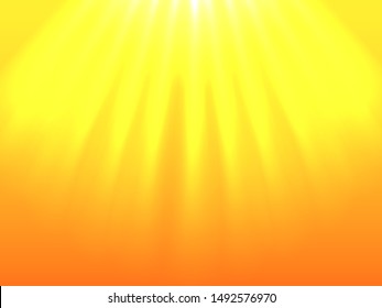 Sunny background with beams. Vector illustration.