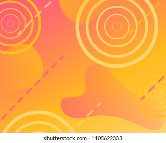 Sunny background with fluid and geometrical gradient elements.