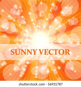 Sunny background. Vector.