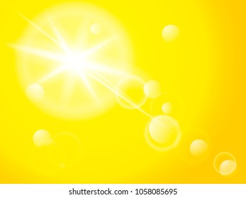 Sunny background. Vector illustration.
