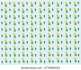 Sunny Bloom Dots Pattern Design