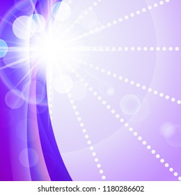 Sunny bright purple vector abstract background, green natural eco technology, banner on environmental technologies