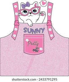 sunny cat love pretty girl 