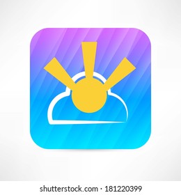 sunny cloud icon