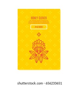Sunny clover Banners honey product.
