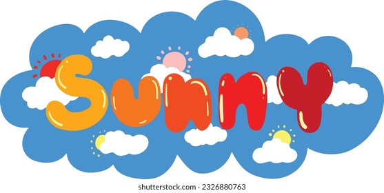 sunny cute font for create work