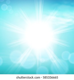Sunny day background. EPS10 vector.