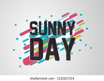 sunny day, beautiful greeting card background or banner with sport theme. vector