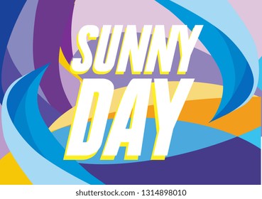 sunny day, beautiful greeting card background, poster or banner with twister theme. design vector illustration