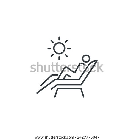 Sunny day icon, vector illustration