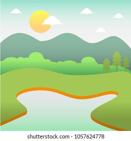 Sunny day illustration