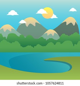 Sunny day illustration