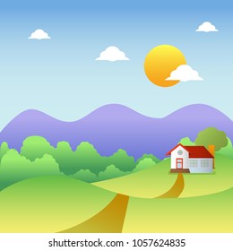 Sunny day illustration