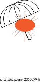 Sunny day. This is vector sun and its editable.