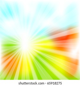 Sunny day. Vector esp10 backdrop